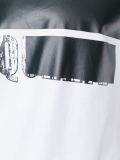 stripe logo print T-shirt