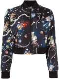 jewel print bomber jacket