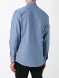 chambray bear applique shirt