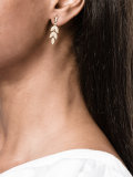 single floral drop earring