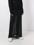 sheer long skirt