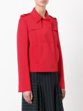 concealed placket jacket