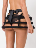 cut-out structured skirt