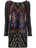 crystal embellished mini dress