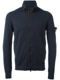 high neck zipped sweatshirt