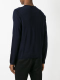 panel detail lightweight knitted jumper