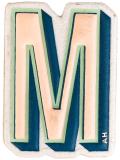 'M' sticker