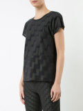 stepped pattern T-shirt