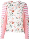 floral longsleeved knitted top