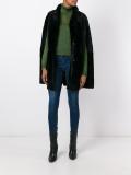 buttoned cape