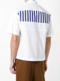 striped panel shirt