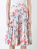 floral print pleated skirt