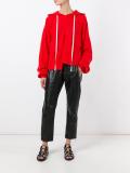 deconstructed distressed hoodie 