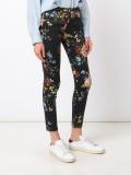 floral print cropped jeans