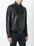 zip up leather jacket 