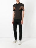 panelled polo shirt