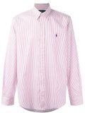 striped button down shirt
