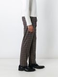 checked tailored trousers