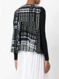 chiffon insert cardigan 