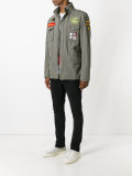 multi patched jacket 