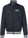 contrast trim bomber jacket