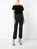 ruffle off-shoulder top