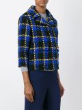 three-dimensional checked jacket