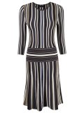 striped knit dress