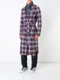 burn effect trench coat