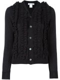 ruffled cardigan