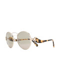 tortoiseshell round sunglasses