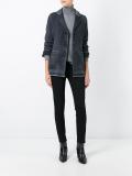 single breasted fitted jacket