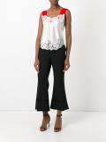 contrast strap lace camisole