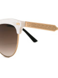 embossed cat eye sunglasses