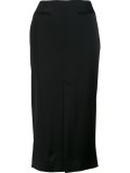front slit midi skirt