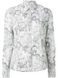 cactus sketch print shirt