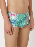 printed swim trunks