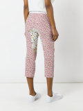 floral print cropped trousers
