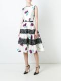 printed flared dress