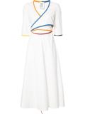 cut-off detailing dress