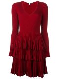 ruffled flared dress