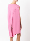 asymmetric cape dress