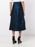 textured midi skirt