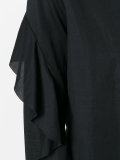 ruffled longsleeved blouse