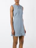 bow detail flared dress