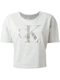 cropped T-shirt with print