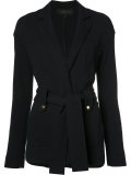plunge belted jacket 