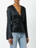 plunge tied top
