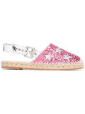 high shine espadrilles 