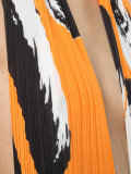 halterneck ribbed dress
